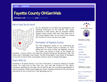 Tablet Screenshot of fayette.ancestralsites.com